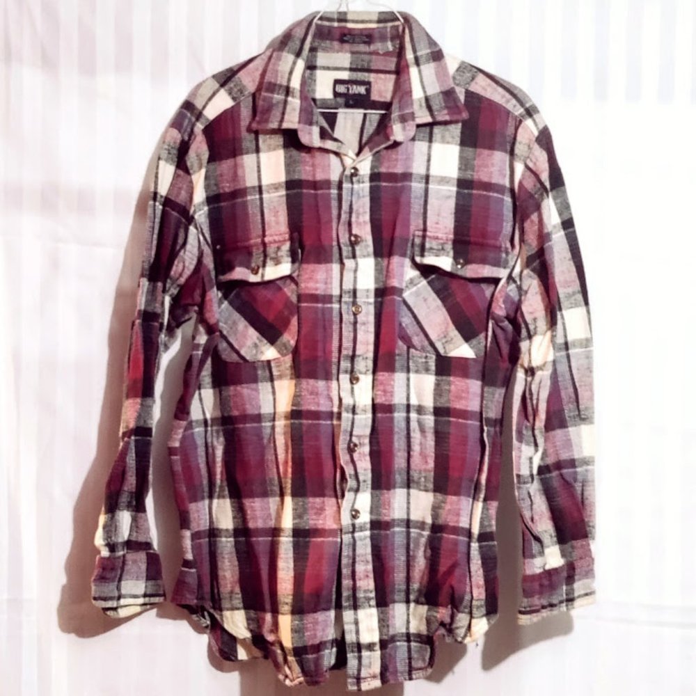 BIG YANK Plaid 2 Pocket Shirt Size Large